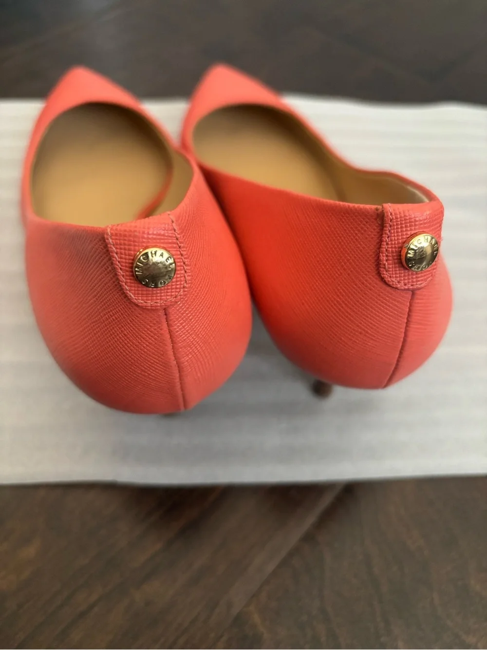 MICHAEL Michael Kors Coral Pink Pointed-Toe Heels